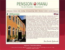 Tablet Screenshot of pension-manu.de